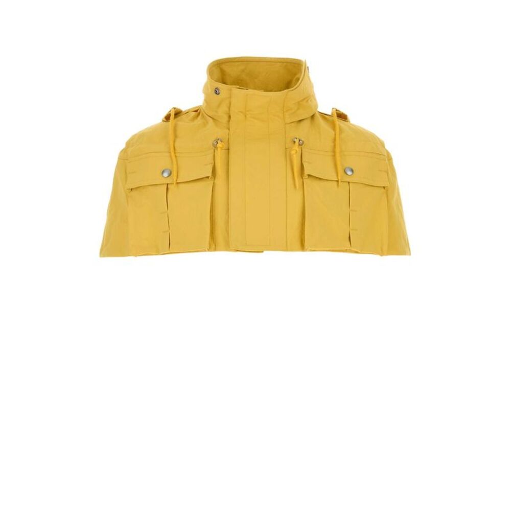 Prada Men Yellow Nylon Cape